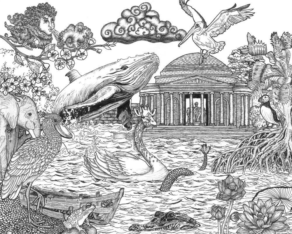 Illustration av verket 'Tidal Basin'
